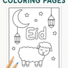 Free Eid al-Adha Coloring Page for Kids – Printable Islamic Sheep Activity